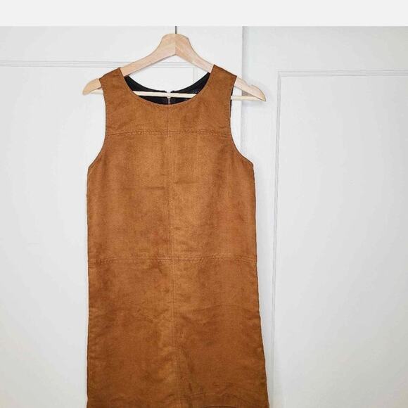 Sanctuary Women's Faux Brown Suede Shift Dress Size XS - Picture 4 of 10
